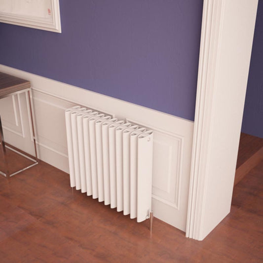 Carisa Oval Horizontal Designer Radiator (2 sizes, 2 colours) - Brand New Bathrooms