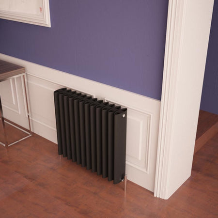 Carisa Oval Horizontal Designer Radiator (2 sizes, 2 colours) - Brand New Bathrooms