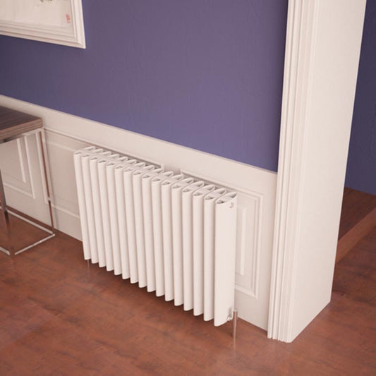 Carisa Oval Horizontal Designer Radiator (2 sizes, 2 colours) - Brand New Bathrooms