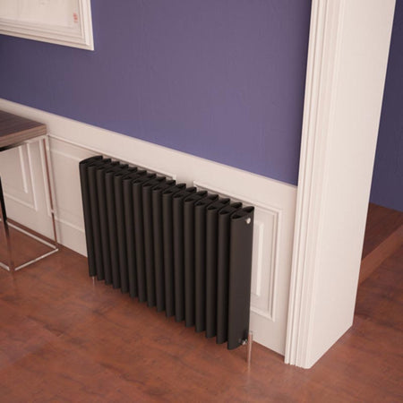 Carisa Oval Horizontal Designer Radiator (2 sizes, 2 colours) - Brand New Bathrooms