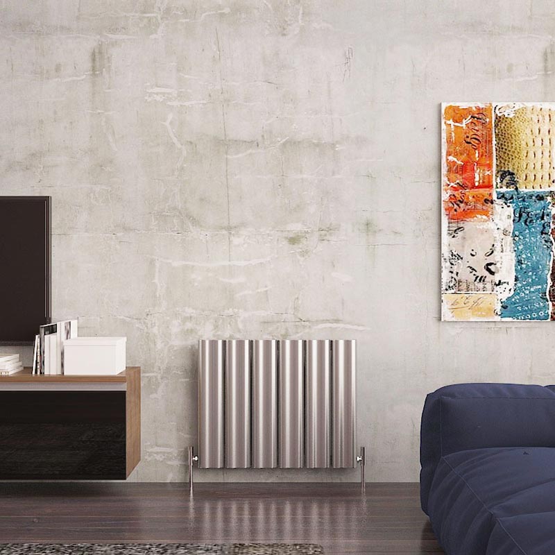 Carisa Wave Horizontal Aluminium Radiator (2 sizes, 3 colours) - Brand New Bathrooms