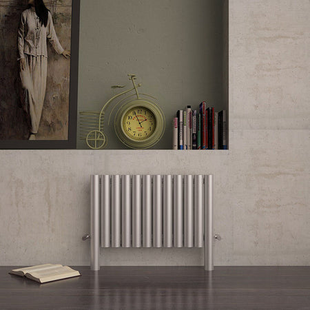 Carisa Fortuna Stainless Steel Horizontal Radiator (3 sizes, Satin Polished) - Brand New Bathrooms
