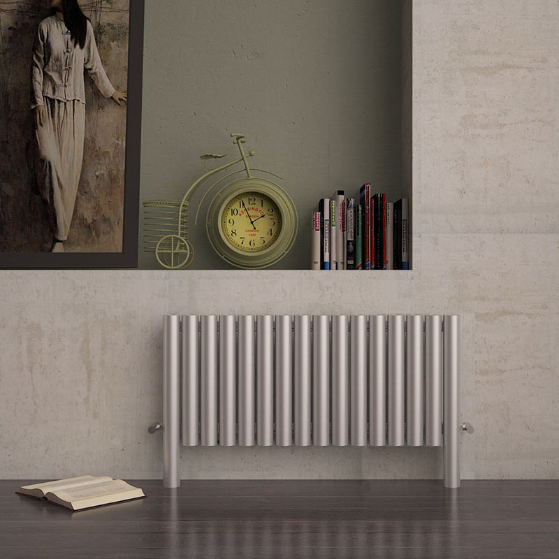 Carisa Fortuna Stainless Steel Horizontal Radiator (3 sizes, Satin Polished) - Brand New Bathrooms