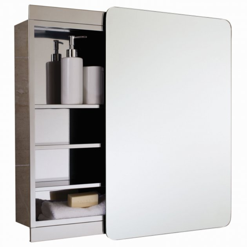 RAK Ceramics Slide Stainless Steel Single Cabinet with Sliding Mirrored Door (1 size, Mirror) - Brand New Bathrooms