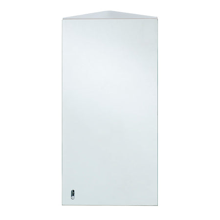 RAK Ceramics Riva Stainless Steel Single Corner Cabinet with Mirrored Door (1 size, Mirror) - Brand New Bathrooms
