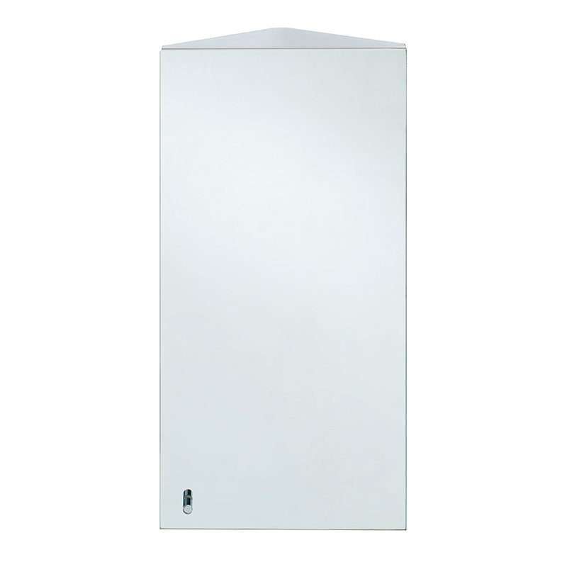 RAK Ceramics Riva Stainless Steel Single Corner Cabinet with Mirrored Door (1 size, Mirror) - Brand New Bathrooms