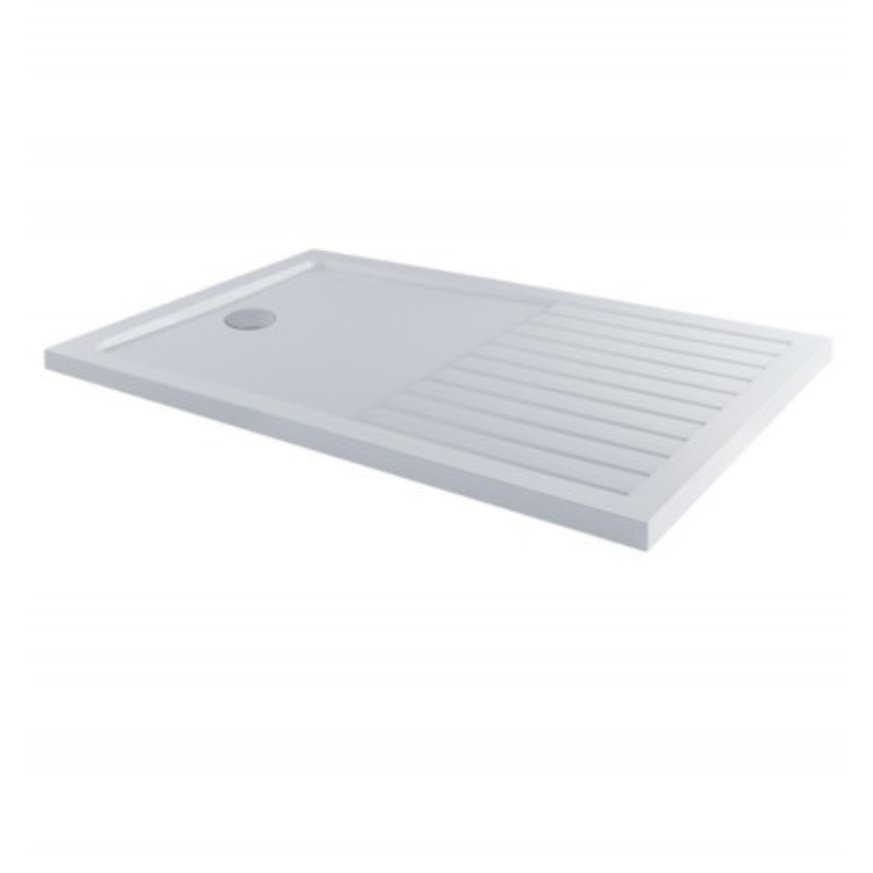 MX Elements Flat Top Rectangle ABS Stone Walk-in Shower Tray (4 sizes) (Anti-Slip options available) - Brand New Bathrooms