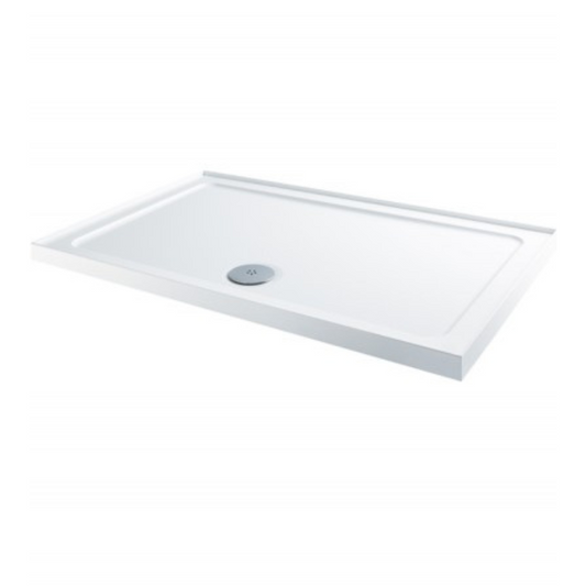 MX Elements 2 Upstand Rectangle ABS Stone Left Hand Shower Tray (3 sizes) (Anti-Slip options available)