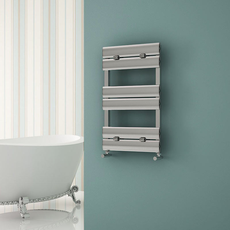 Carisa Elliptic Bath Aluminium Towel Radiator (2 sizes, Polished Anodized) - Brand New Bathrooms