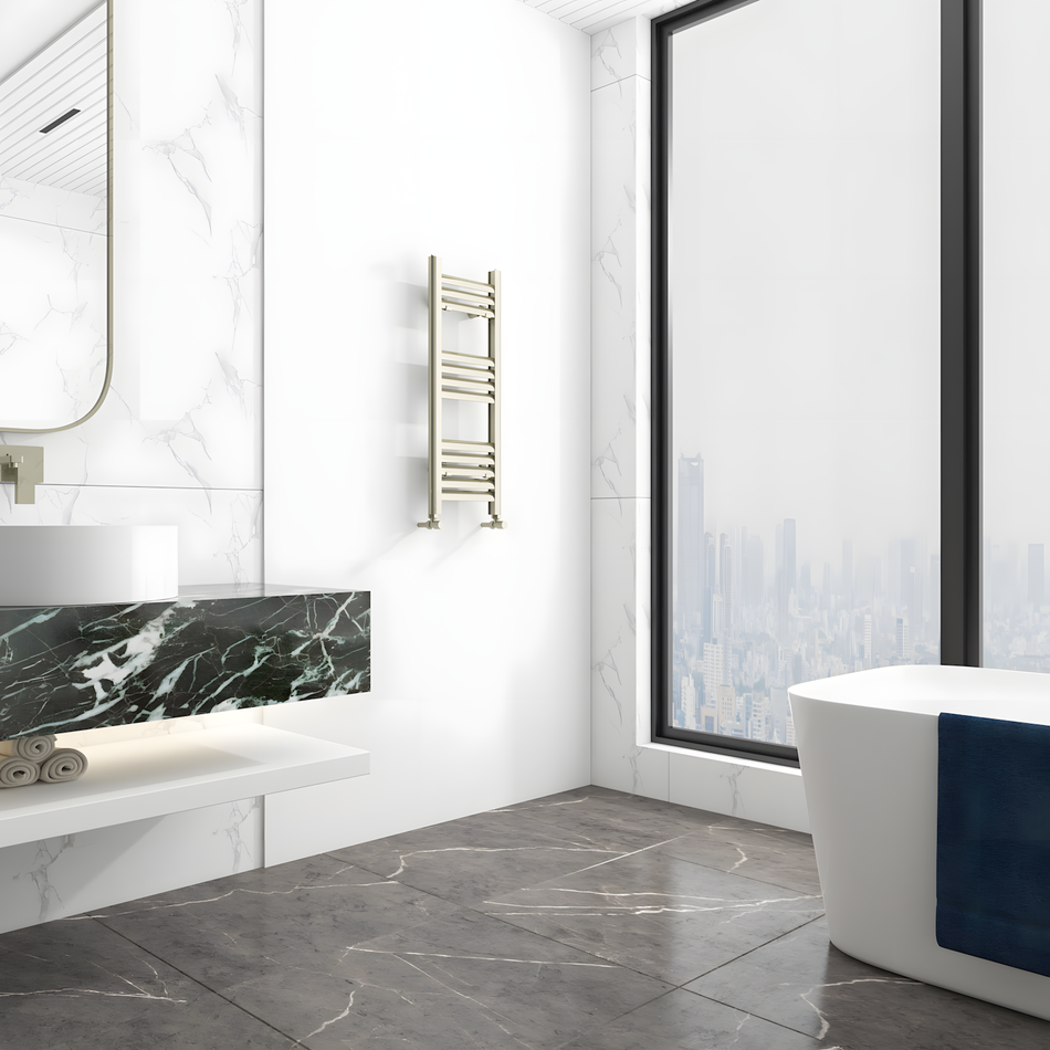 Carisa Lara Aluminium Designer Towel Radiator (8 sizes, 2 colours)