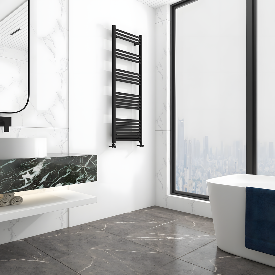 Carisa Lara Aluminium Designer Towel Radiator (8 sizes, 2 colours)