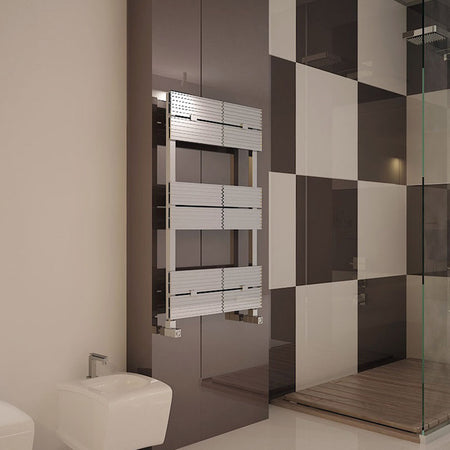 Carisa Monza Bath Designer Towel Rail (2 sizes, Polished Anodized) - Brand New Bathrooms