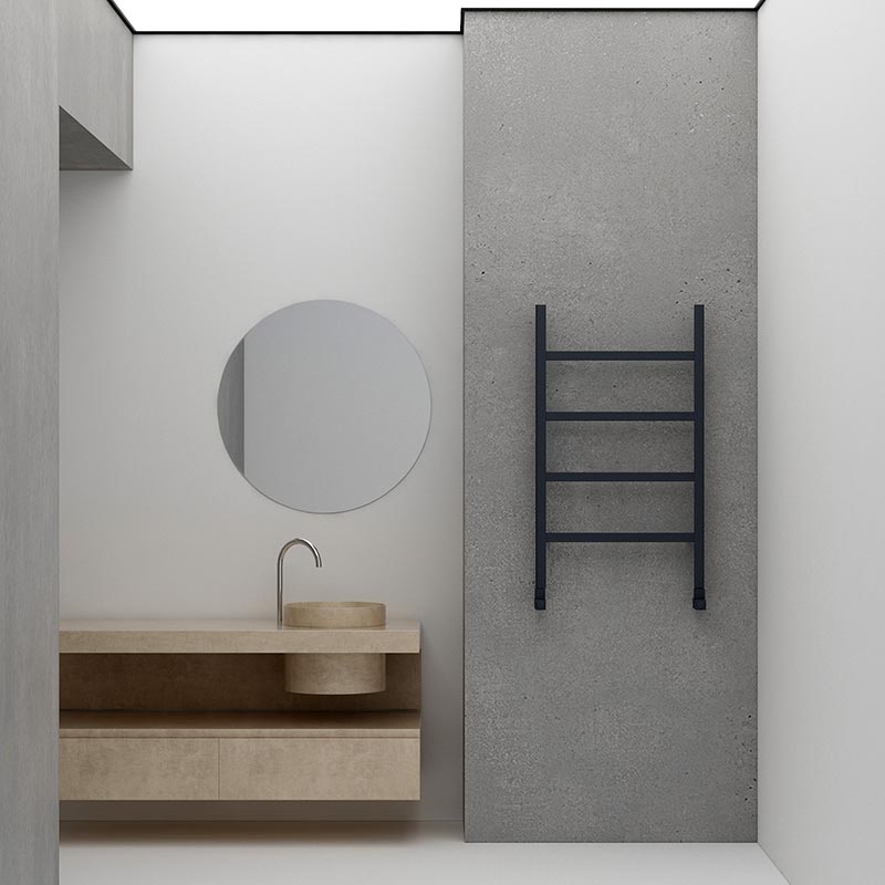 Carisa Maya Aluminium Towel Radiator (4 sizes, 2 colours) - Brand New Bathrooms