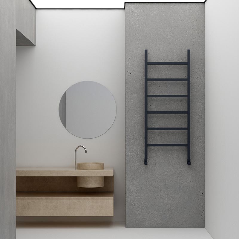 Carisa Maya Aluminium Towel Radiator (4 sizes, 2 colours) - Brand New Bathrooms