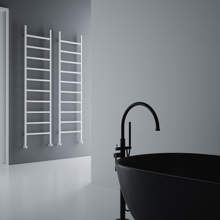 Carisa Maya Aluminium Towel Radiator (4 sizes, 2 colours) - Brand New Bathrooms