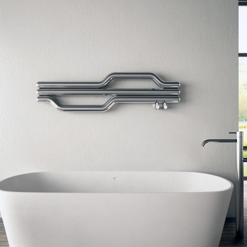 Carisa Lepus Stainless Steel Towel Radiator (1 size, 2 colours) - Brand New Bathrooms