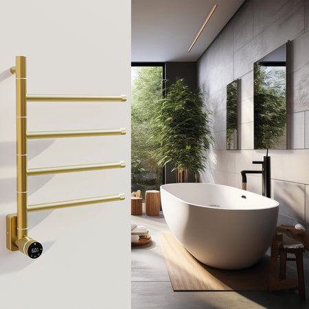 Carisa Neo Stainless Steel Electric Towel Radiator (1 size, 3 colours) - Brand New Bathrooms