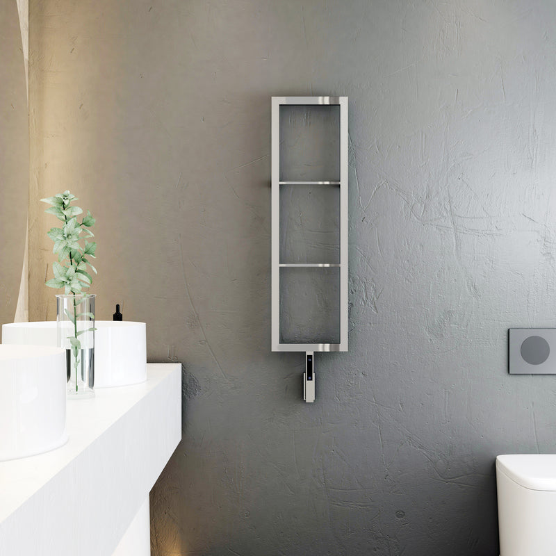 Carisa Vero Stainless Steel Electric Radiator (1 size, 3 colours) - Brand New Bathrooms