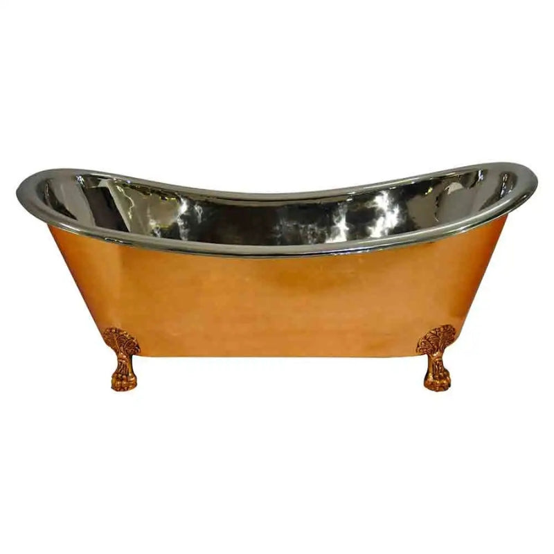 Coppersmith Creations Copper Clawfoot Bathtub Nickel Inside (1 size, Copper Finish) - Brand New Bathrooms