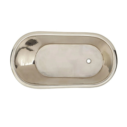 Coppersmith Creations Copper Clawfoot Slipper Tub Nickel Interior (2 size, Antique Copper) - Brand New Bathrooms