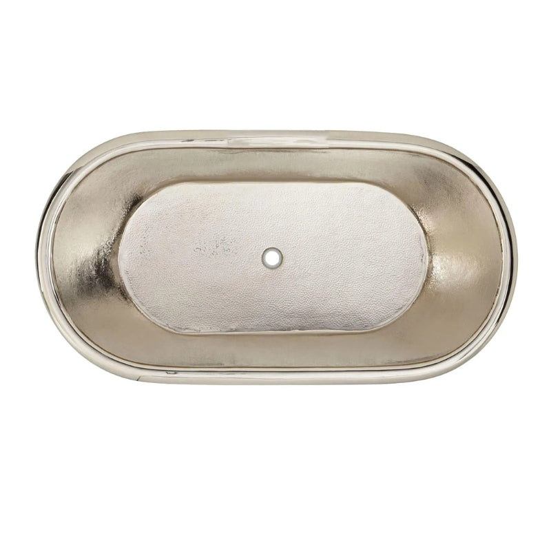 Coppersmith Creations Copper Pedestal Bathtub (2 sizes, Nickel Interior, Antique Copper Exterior) - Brand New Bathrooms