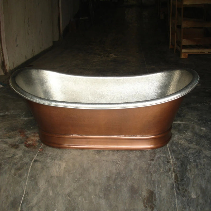 Coppersmith Creations Hammered Cascading Base Bathtub (1 size, Antique Copper) - Brand New Bathrooms