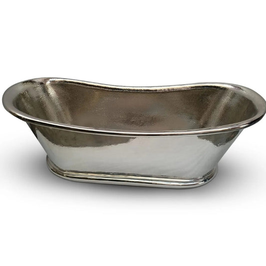 Coppersmith Creations Hammered Copper Bathtub (1 size, Nickel Finish) - Brand New Bathrooms