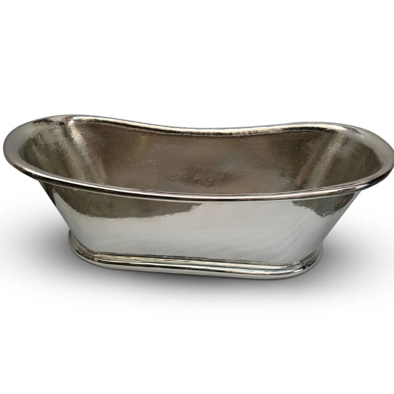Coppersmith Creations Hammered Copper Bathtub (1 size, Nickel Finish) - Brand New Bathrooms