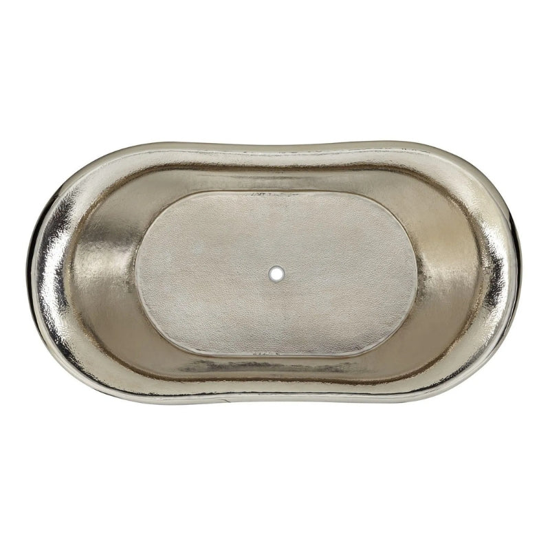 Coppersmith Creations Hammered Double Slipper Bathtub (1 size, Nickel Interior, Antique Copper Exterior) - Brand New Bathrooms