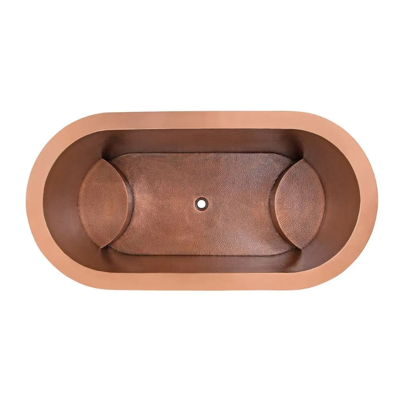 Coppersmith Creations Japanese Soaking Tub Double Wall Hammered Bathtub (1 size, Antique Copper) - Brand New Bathrooms
