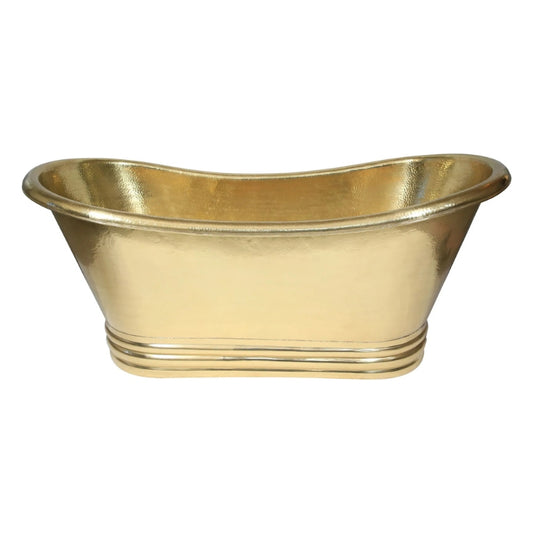 Coppersmith Creations Hammered Cascading Base Bathtub (1 size, Brass) - Brand New Bathrooms
