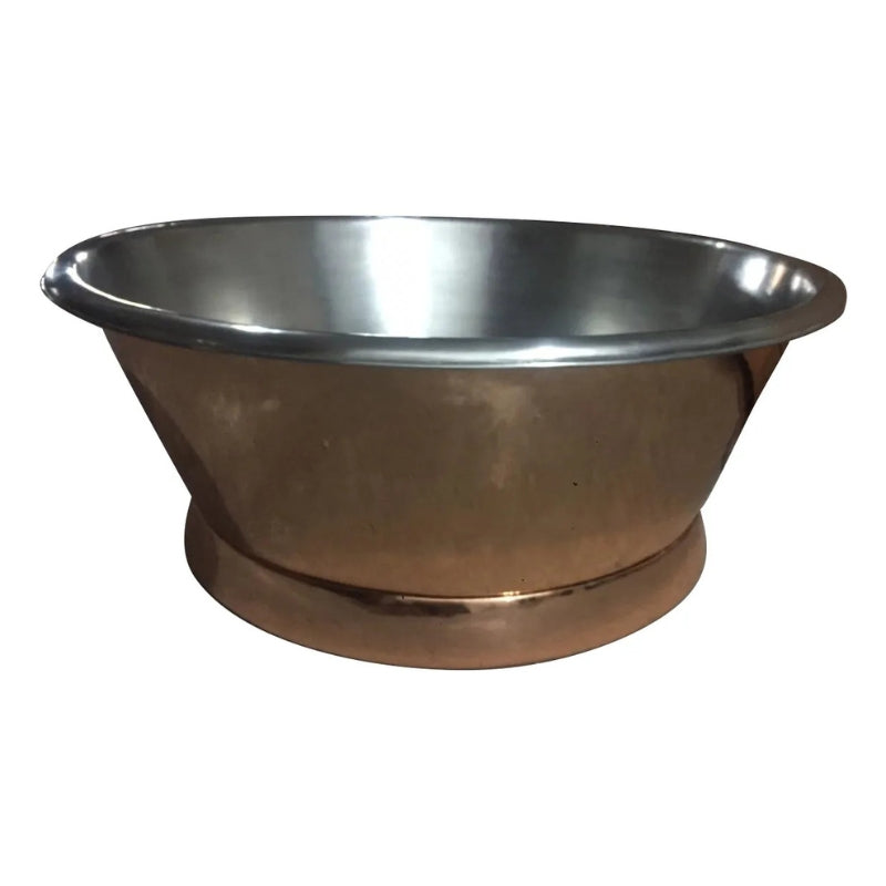 Coppersmith Creations Round Copper Bathtub (1 size, Tin Interior, Polished Copper Exterior) - Brand New Bathrooms