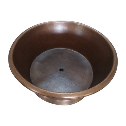 Coppersmith Creations Round Hammered Copper Bathtub (1 size, Hammered Antique) - Brand New Bathrooms