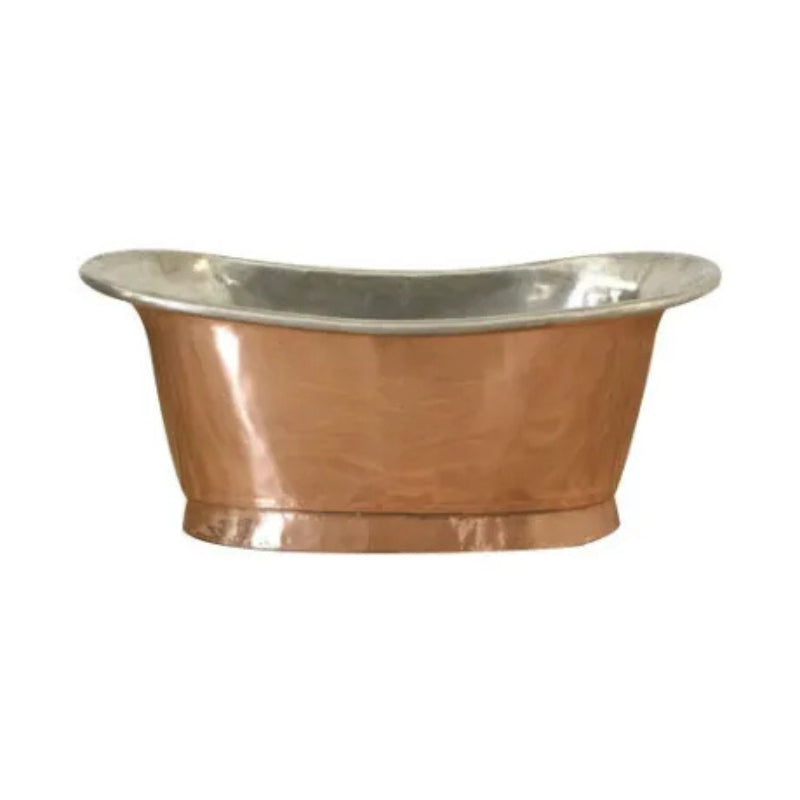Coppersmith Creations Straight Base Copper Bathtub (1 size, Tin Interior, Shiny Copper Exterior) - Brand New Bathrooms