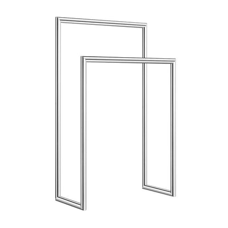 Smedbo Outline Double Towel Rail (2 colours) - Brand New Bathrooms