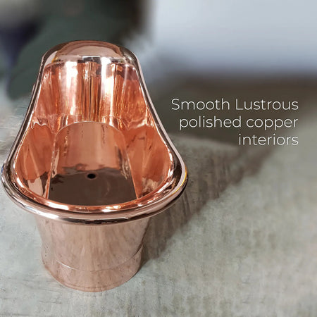 Coppersmith Creations Straight Base Large Copper Bathtub (1 size, Shiny Polished Copper) - Brand New Bathrooms