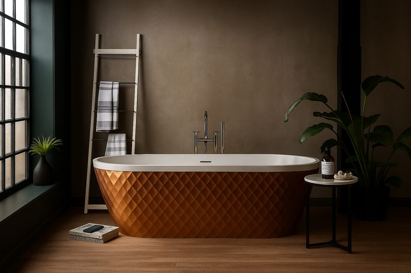 Brand New Bathrooms Faye Freestanding Acrylic Bathtub (1 size, any colour) - Brand New Bathrooms