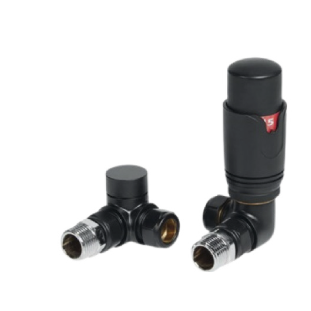 Carisa Thermostatic Corner Double Angled Valves (1 size, 5 colours)