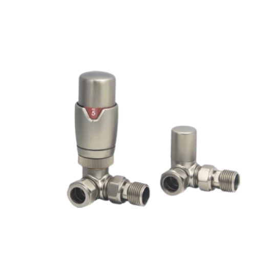 Carisa Thermostatic Corner Double Angled Valves (1 size, 5 colours)