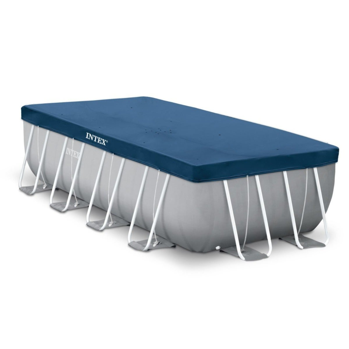 Intex 16ft x 8ft x 42" Prism Frame™ Rectangular Above Ground Swimming Pool with Filter Pump and Accessories