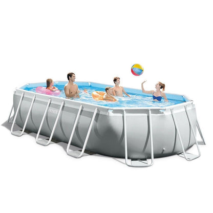 Intex 16' 6" x 9' x 48" Prism Frame™ Oval Above Ground Swimming Pool with Filter Pump and Accessories