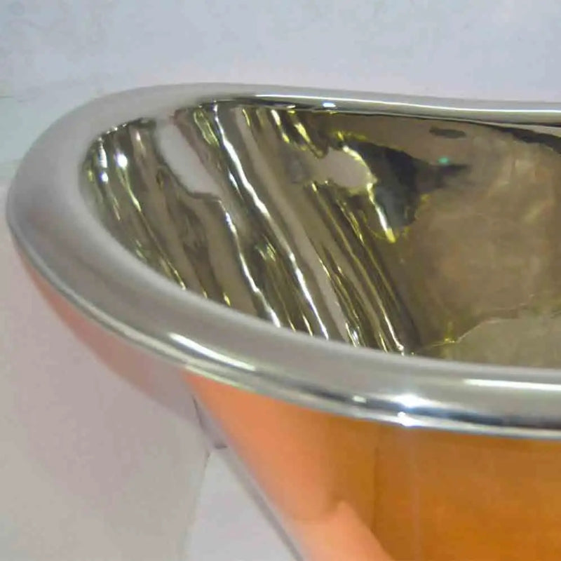 Coppersmith Creations Copper Clawfoot Bathtub Nickel Inside (1 size, Copper Finish) - Brand New Bathrooms