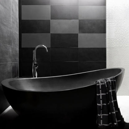 Coppersmith Creations Double Wall Copper Eclipse Oval Design Bathtub (1 size, Charcoal Black Antique) - Brand New Bathrooms