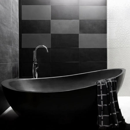 Coppersmith Creations Double Wall Copper Eclipse Oval Design Bathtub (1 size, Charcoal Black Antique) - Brand New Bathrooms