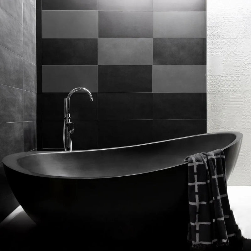 Coppersmith Creations Double Wall Copper Eclipse Oval Design Bathtub (1 size, Charcoal Black Antique) - Brand New Bathrooms