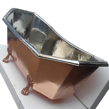 Coppersmith Creations Eight Sided Clawfoot Nickel Inside (1 size, Shining Copper) - Brand New Bathrooms