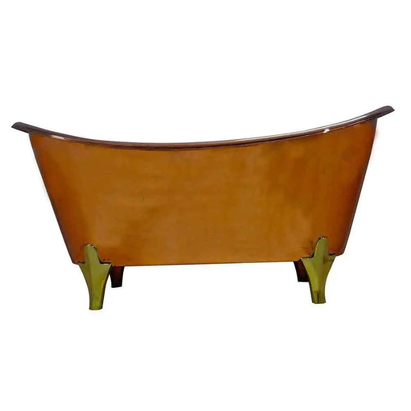Coppersmith Creations Full Copper Finish Brass Legs Bathtub (1 size, Copper) - Brand New Bathrooms