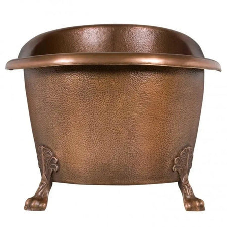Coppersmith Creations Hammered Clawfoot Slipper Bathtub (1 size, Antique Copper) - Brand New Bathrooms