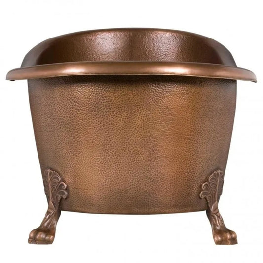 Coppersmith Creations Hammered Clawfoot Slipper Bathtub (1 size, Antique Copper) - Brand New Bathrooms