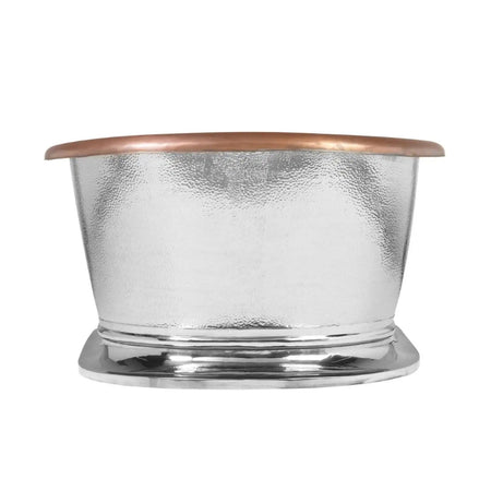 Coppersmith Creations Hammered Copper Bathtub (1 size, Antique Copper Interior, Nickel Exterior)) - Brand New Bathrooms